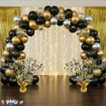 thumbnail image 6 of PMU New Year's Eve Party Supplies "Happy New Year" 1 Pc New Year Gold 15 Inch Balloon Weight Centerpiece Decoration, 6 of 7