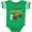Football Green and White, variant on Inktastic Happy Halloween-monster truck with pumpkins, bats, cat,and ghost Boys or Girls Baby Bodysuit
