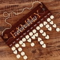 thumbnail image 5 of Wooden Calendar Birthday Reminder Family Wall Hanging Board Plaque with Wooden Ornaments Blank Slices for Family Friends Birthday Reminder Home Wall Decor-Family Celebrations Valentine Gift, 5 of 9