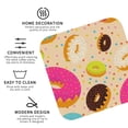 thumbnail image 4 of Disketp Donuts Funny Coasters,4 Pcs Leather Coasters With Holder, Perfect Housewarming Hostess Gifts,Protect Furniture From Water Marks Scratch And Damage, 4 of 9