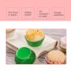 thumbnail image 3 of Bewildely 100 Uds. Taza de papel para cupcakes, papel de aluminio, Muffin, taza para hornear, revestimiento para cupcakes, contenedor, utensilios de cocina Herramientas y accesorios para hornear verde Bewildely HA0096-03B, 3 of 6