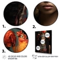 thumbnail image 3 of Designart "Beauty Adorned in Africa II" African Floater Framed Canvas Art Print, 3 of 7