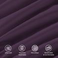 thumbnail image 6 of Elegant Comfort Twin/Twin XL Bed Sheet Set, Deep Pocket Cooling Microfiber Sheets, Purple, 6 of 7