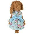 thumbnail image 6 of Puppy Dog Princess Dress Dog Bowknot Dress Summer Puppy Floral Vest Dress Dog Cute Rosette Sundress Apparel for Small Dog Cat Outfits, 6 of 8