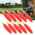 thumbnail image 2 of 10pcs EVA Pêche Mousse Ressort Flotteur Bobber Appâts Multi-Usages Poissons Type Ovale, 2 of 5