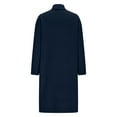 thumbnail image 5 of CENGNIAN No Boundaries Women's Long Open-Front Cardigan,Ladies Pocketed Oversized Knit Duster Coat,Fall And Winter Business Casual Outerwear For Women,Navy,Size L, 5 of 7