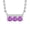 Amethyst, variant on Collection Round White Diamond & Ruby Horizontal Bar Pendant for Women with 18 Inch Silver Chain (0.05 ctw, Color I-J, Clarity I2-I3) in 925 Sterling Silver