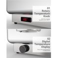 thumbnail image 4 of GloryStar Chafing Dishes 2 Pack Stainless Steel Commercial Catering 9QT Food Servers Warmers with Temperature Control Display for Buffet, Parties, Weddings, 4 of 7