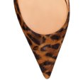 thumbnail image 3 of YDN Women Sexy Pointy Closed Toe Elastic Strap Slingback Sandals High Heel Slip On Pumps Dressy Casual Shoes Size 13 Leopard, 3 of 4