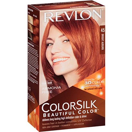 2 Pack Revlon ColorSilk Beautiful Permanent Hair Color (45) Bright