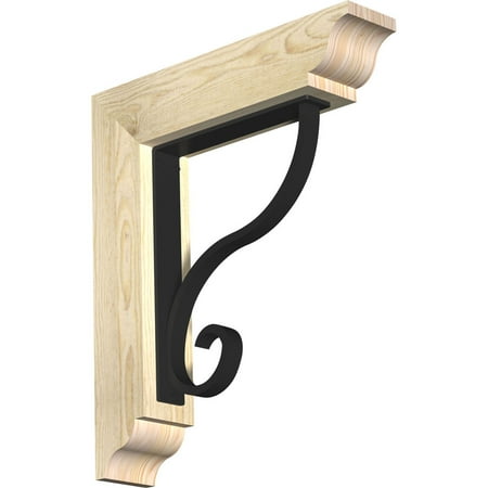 

4 W x 20 D x 23 H Ashford Traditional Ironcrest Rough Sawn Bracket Douglas Fir (2 W x 12 D x 15 H Iron Bracket)
