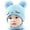 Sky Blue, variant on Kids Winter Knit Beanie Hat & Circle Scarf Set - Warm Neck Warmer and Cap for Boys and Girls