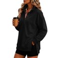 thumbnail image 6 of Dqueduo Womens Oversized Sweatshirts with Snap Button Henley Collar Soft Fleece Pullover Tops Fall Winter Clothes 2026 Cute Fashion Outfits, 6 of 8