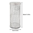 thumbnail image 2 of Vegetable Pork Beef Chicken Barbeque Net Cylinder Portable BBQ Stainless Washable Breathable BBQ Stainless Steel Cages Grilling Tools Cookware 30x9x9cm, 2 of 8