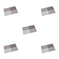 thumbnail image 1 of stanreset 1/2/3/5 Multi-Color Stripe Placemats Simple Style Waterproof Heating Insulation Desktop Anti-slide Table Mat Kitchen Tablecloth Light Coffee 5PCS, 1 of 6