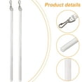 thumbnail image 4 of 2 Pack Drapery Operating 17Inch Clear Invisble Curtain Pull Rod Opening and Closing Window Drapery Wand with Hook, 4 of 9