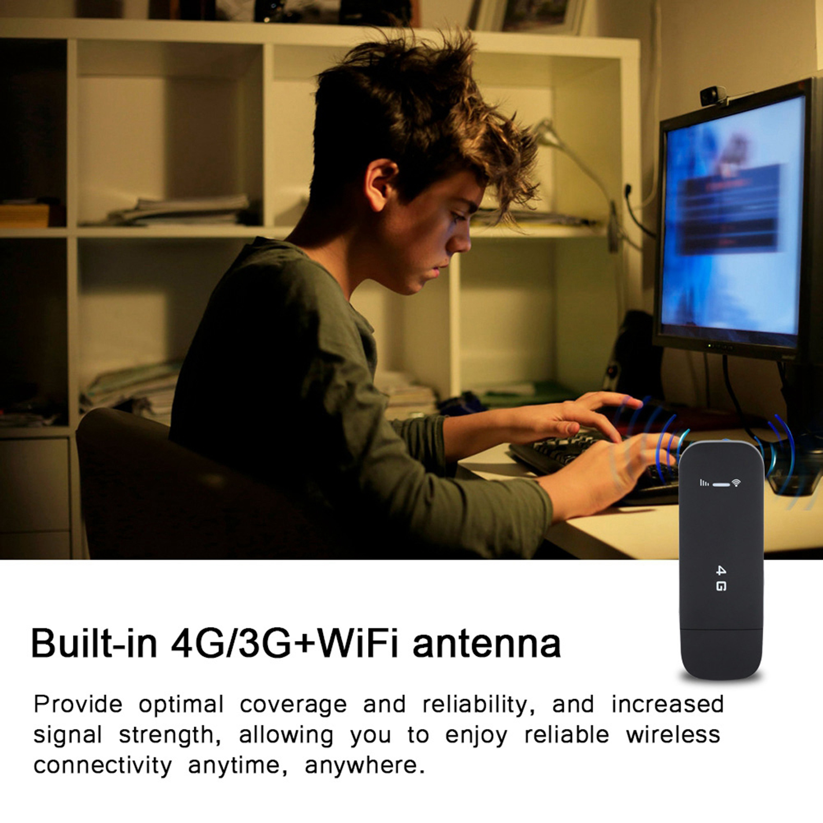 GJX WiFi Router, Portable Mobile Hotspot, LTE USB For Surfing Online For Chatting Online - image 4 of 8