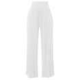 thumbnail image 6 of Pants for Women Ladies Sweats Waist Cropped Trousers Bag Pants for Women Chinos Casual Wear Travel Interview Clothes Work Ladies Lined Running Brocade White S, 6 of 7