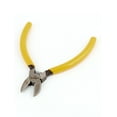 thumbnail image 2 of Unique Bargains Spring Loaded Metal Diagonal Pliers Wire Cutter Tool Yellow 5", 2 of 2