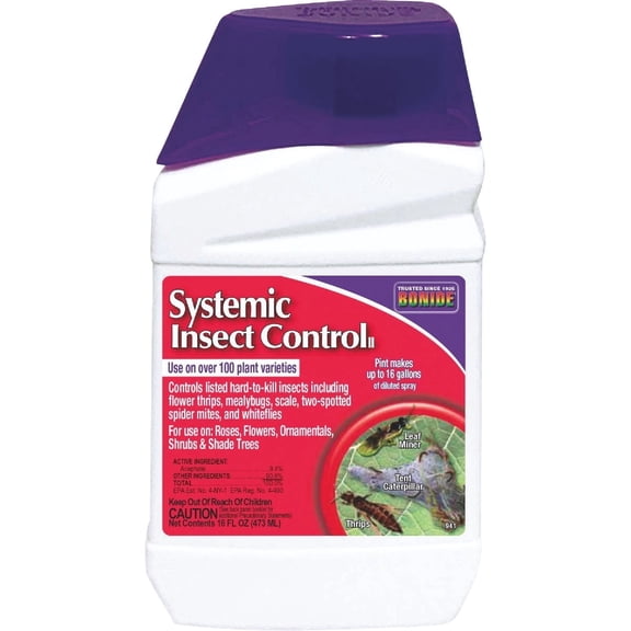Bonide Systemic Insect Control Concentrate - Liquid Insecticide Spray - 16 oz