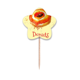 thumbnail image 1 of Acuarela pintada a mano donut naranja postre Selección de pastelitos en palillos de dientes, 1 of 3