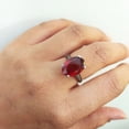 thumbnail image 3 of PILWALS Natural Red Garnet Anniversary Rings 925 Sterling, Sterling Silver, 3 of 8