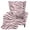 Pink and Gray - Stripe Print, variant on DISNIMO Marble Print Wingback Chair Slipcovers, 2 Piece Stretch Wing Back Sofa Slipcover with Elastic Bottom, Non-Slip Furniture Protector for Living Room