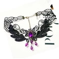 thumbnail image 1 of Black Lace Jewelry Handmade Collarbone Chain, 1 of 4