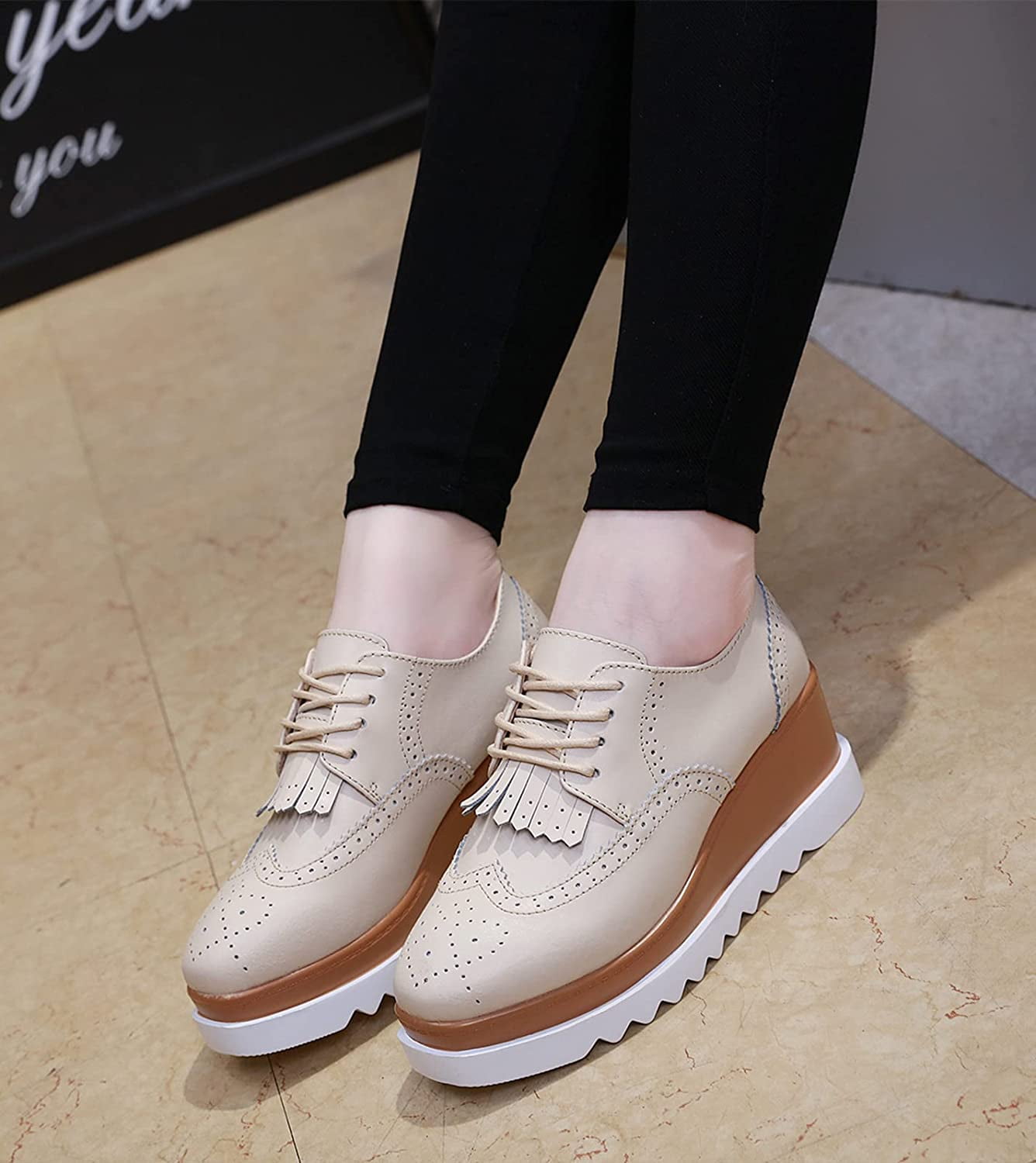 Women's wedge oxfords sale