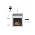thumbnail image 3 of Bush Business Furniture Studio C Floor Standing Electric Indoor Fireplace with Shelf 24"W White, 3 of 8