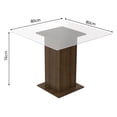 thumbnail image 4 of Juego de Comedor Aline Madesa Mesa con Tablero de Vidrio y 4 Sillas Marrón/Crema/Perola, 4 of 10