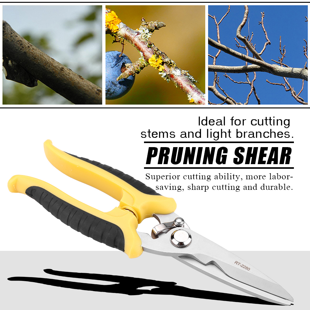 LYUMO 8 Stainless Steel Pruning Shears Cutter Home Gardening Plant