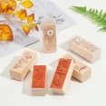 thumbnail image 4 of 1Set Wooden Stamps with Rubber Rectangle with Flower Pattern Flower Pattern 55x22x19mm 5pattern 1pc/pattern 5pcs/set, 4 of 8