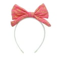 thumbnail image 2 of Motique Accessories 5.5 inch Pop up Butterfly Bow Headband-Coral, 2 of 3