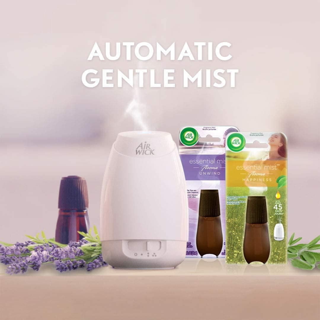 Recharge pour diffuseur d'huile parfumée Air Wick Essential Mist, Se détendre, 1 unité, assainisseur d'air, 20mL