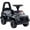 Black, variant on Aosom Kids Ride On Sliding Car with Hidden Under Seat Storage, Ride On Police Car for Toddler with Megaphone, Anti Dumping Device, Removable Backrest, Foot-to-Floor Design, White