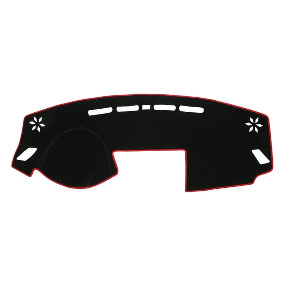 Unique Bargains Dash Cover Car Center Console for Mitsubishi Outland Eclipse 2019-2023 Polyester Black Red 1Pc