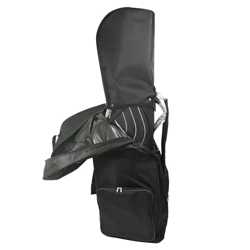 51in Golf Bag Air Travel Covers Golf Club Rolling Protector with Wheels Foldable