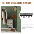 thumbnail image 4 of MasteelfCA Caps Organizer Hanger Ball Caps Holder Hats Holder Foldable Hat Hanger with Hooks, 4 of 8