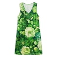 thumbnail image 4 of QUNYINEY Sleeveless Sun Dresses for Women 2026 Summer A Line Mini Floral Tank Dress V Neck with Pockets Casual Loose Fit Beach Dresses, 4 of 7