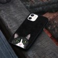 thumbnail image 4 of FINCIBO Soft Rubber Protector Cover Case for Apple iPhone 12 / 12 Pro 6.1" 2020 (NOT FIT Apple iPhone 12 Pro Max 6.7" 2020/iPhone 12 mini 5.4" 2020), Animal Black White Tuxedo Cat, 4 of 5