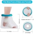 thumbnail image 4 of Waterproof Foot Cast Cover, Reusable Ankle Wound Protector for Shower Bath, Adult Watertig, 4 of 5