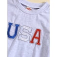 thumbnail image 4 of Bagilaanoe 4th of July Newborn Baby Girl Boys Rompers USA Embroidery Short Sleeve Bodysuit 3M 6M 12M 18M 24M Infant Summer One Piece Short Jumpsuit for Independence Day, 4 of 8