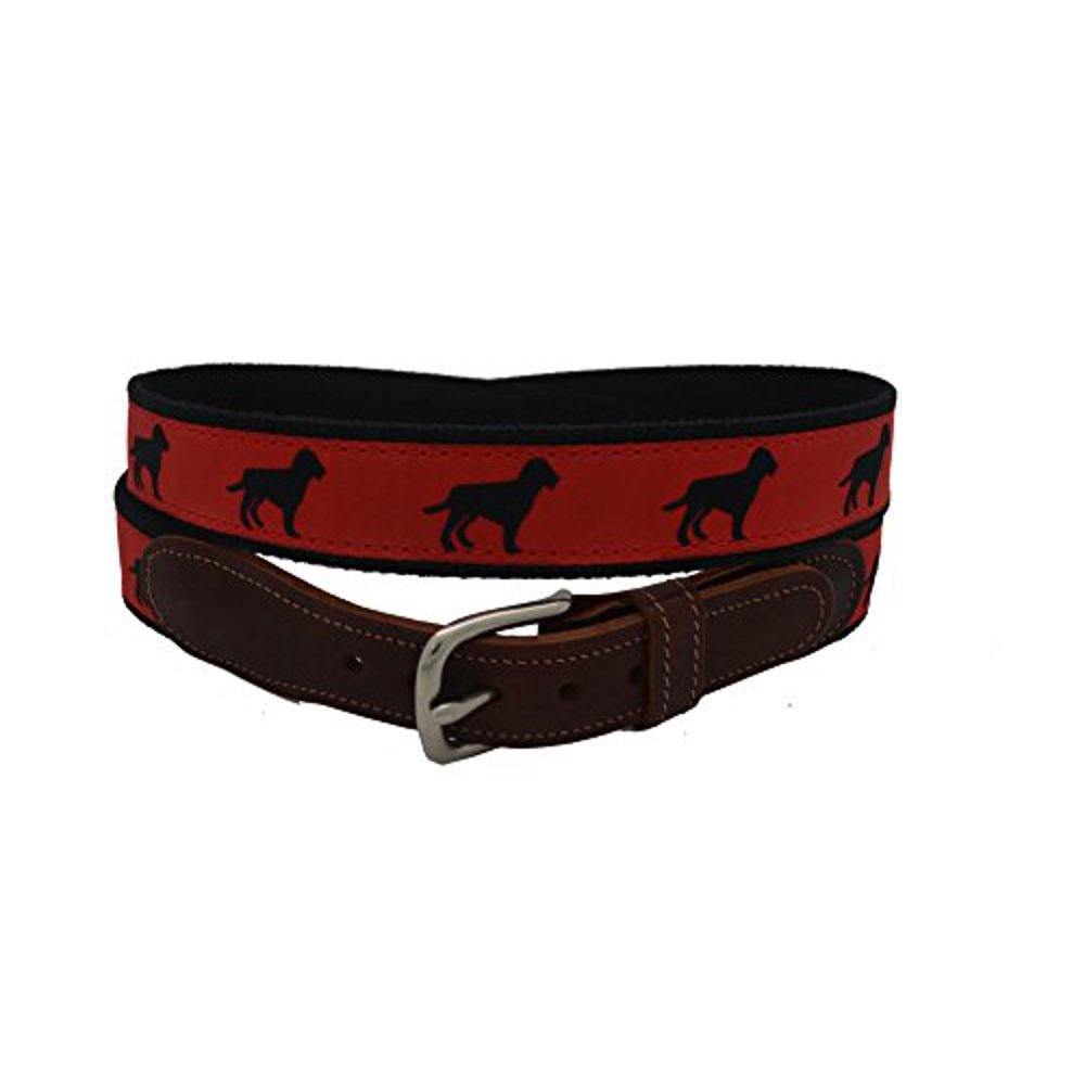 Generic Epic Mens Black Dog Ribbon Belt Black Size 34