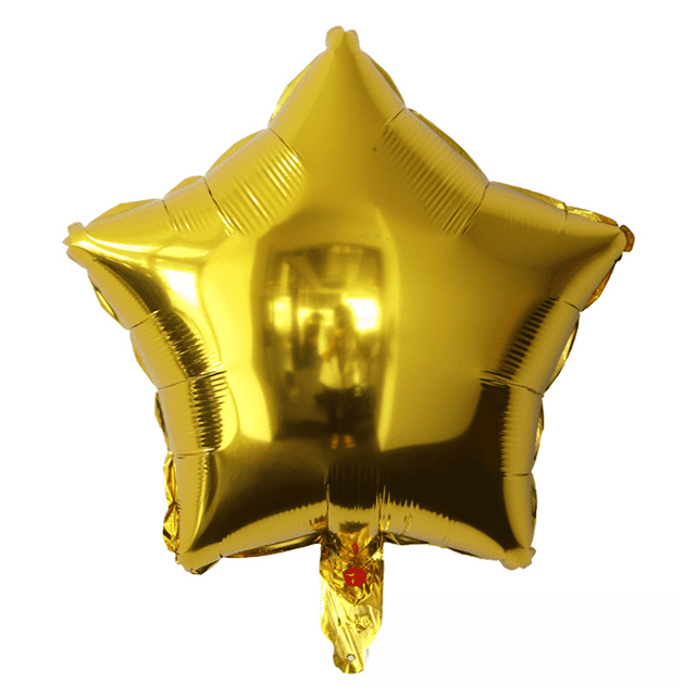 Globo de aluminio de 18 pulgadas con forma de estrella de cinco puntas y luz de cricket, para fiesta de cumpleaños, decoración de bodas, escena de aire flotante