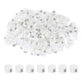 thumbnail image 1 of Uxcell 300-Pack Marcadores de Perchas para Ropa, Clips de Tamaño XL de Plástico Codificados por Color que se Ajustan a Varillas de 3mm-5mm [Blanco], 1 of 6