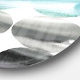 thumbnail image 2 of Designart 'geometric Neutral Glue Circles' Geometric Metal Circle Wall Art, 2 of 3