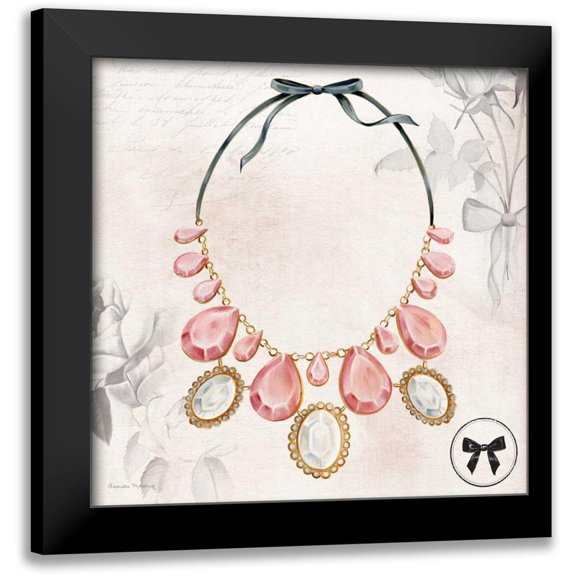 Murray, Danielle 12x12 Black Modern Framed Museum Art Print Titled - Pinky Fashion 2