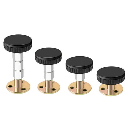 

Frcolor 4Pcs Metal Bedside Fixator Anti-sloshing Actuator Home Wall Stabilizer Black