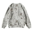 thumbnail image 4 of Grblisyd Kids Camo Sweatshirt Cute Graphic Sweatshirts Maple Leaf Print Shirt Pullover Trendy Crewneck Clothes for Girls 10-12 Gray 160, 4 of 5
